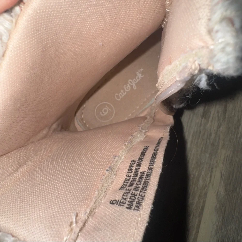 Cat & Jack Tan and Cream Kids Boots
